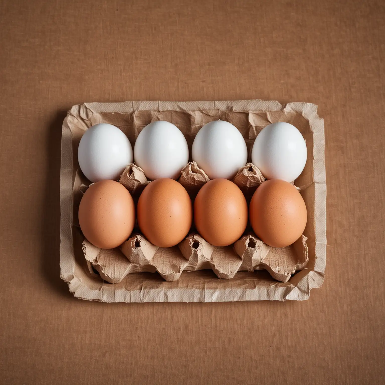 Куриные яйца на столе