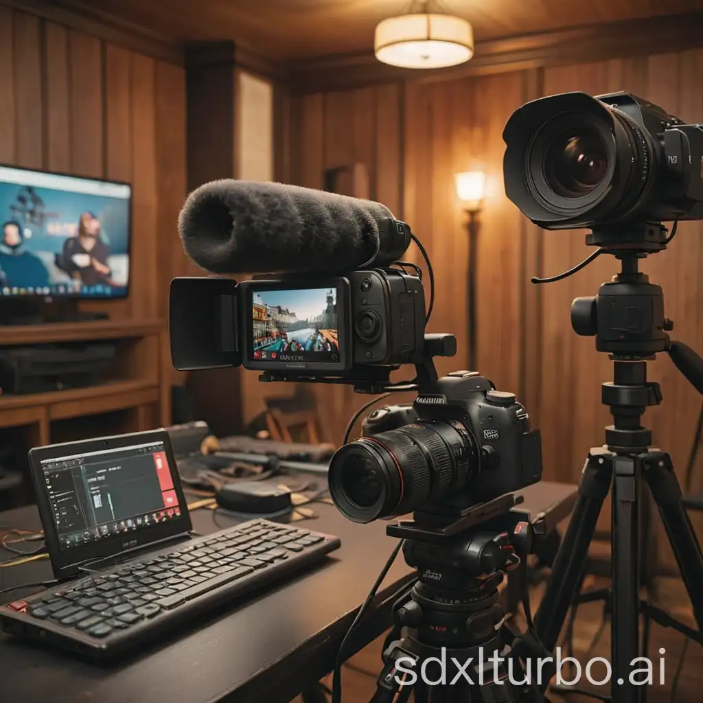 Professional-Live-Streaming-Equipment-Setup