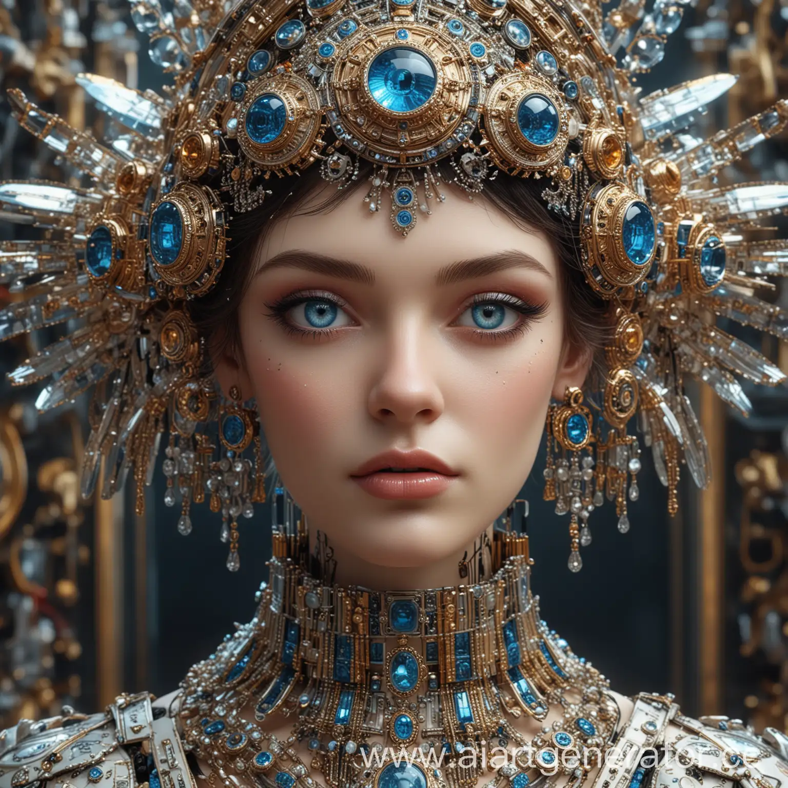 Cyborg-Princess-in-Russian-Style-Fusion-of-Tradition-and-Innovation