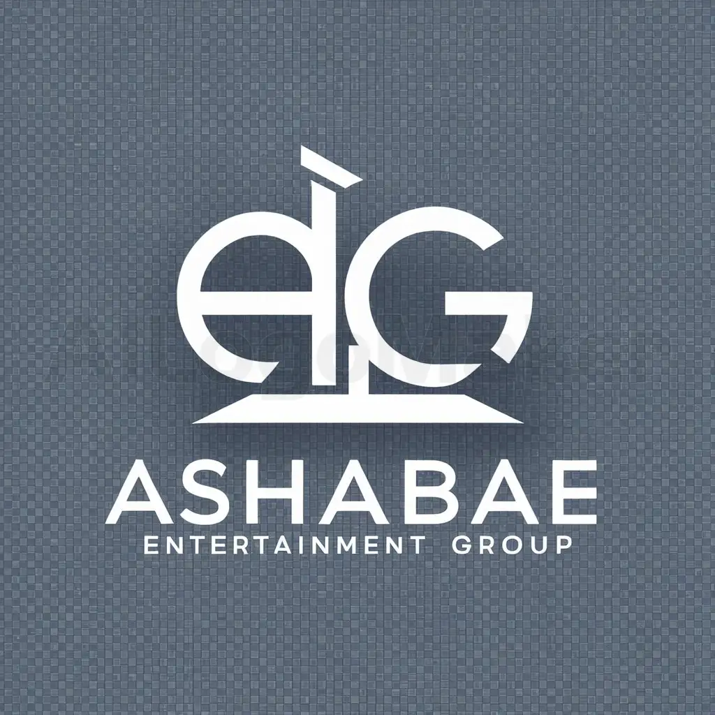 a logo design,with the text "Ashabae Entertainment Group", main symbol:AEG,Moderate,be used in Entertainment industry,clear background