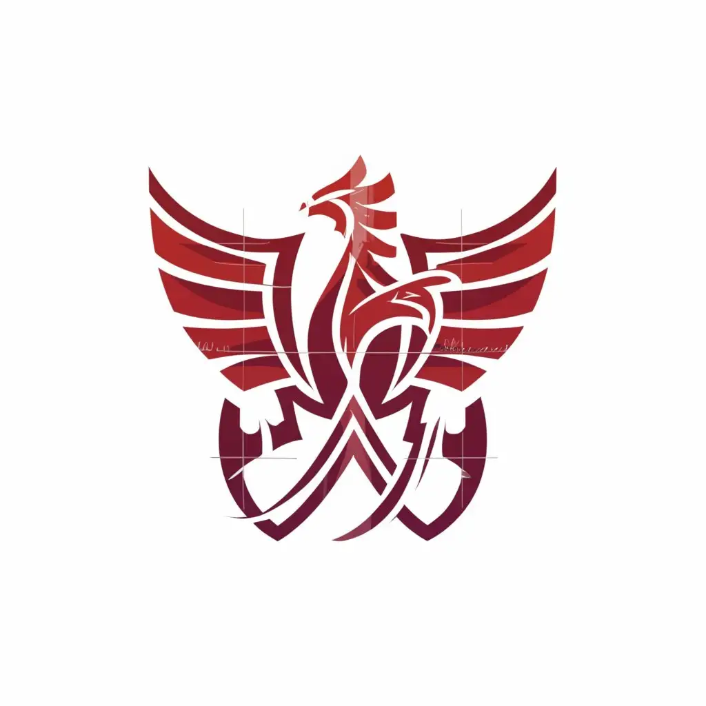 a logo design,with the text "Axefeni", main symbol:Axe with phoenix on the head of the axe,Moderate,be used in Others industry,clear background