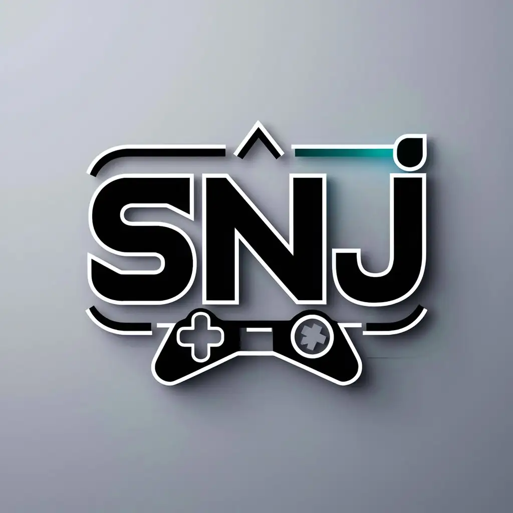 a logo design,with the text "SNJ", main symbol:GAME CLUB,Moderate,clear background