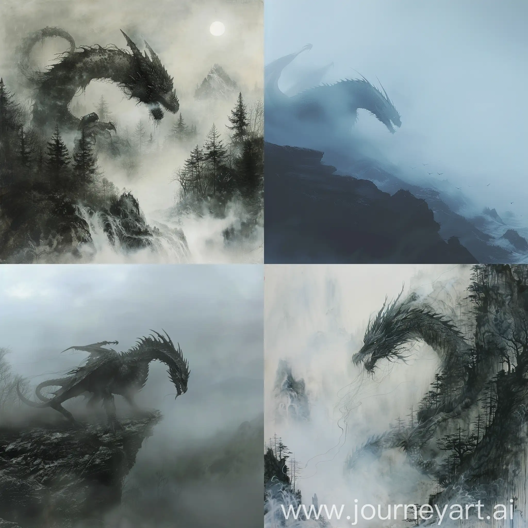 Mystical-Dragon-Emerging-from-the-Foggy-Abyss