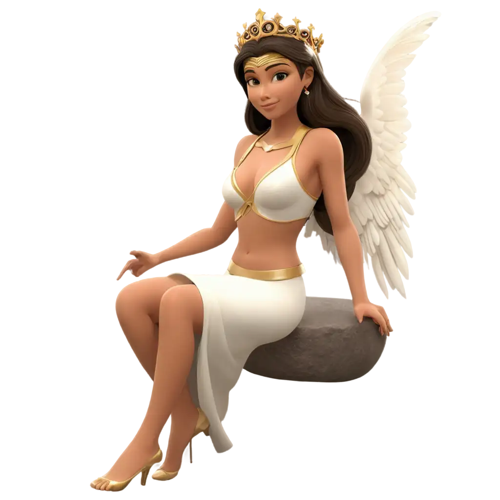  goddess Angelo 3d cartoon