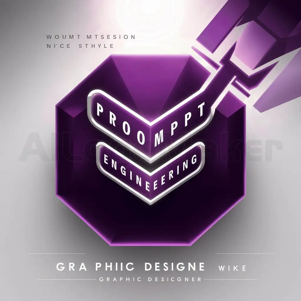 LOGO-Design-For-Prompt-Engineering-Deep-Purple-Octogonal-Logo-with-Futuristic-VShaped-Text