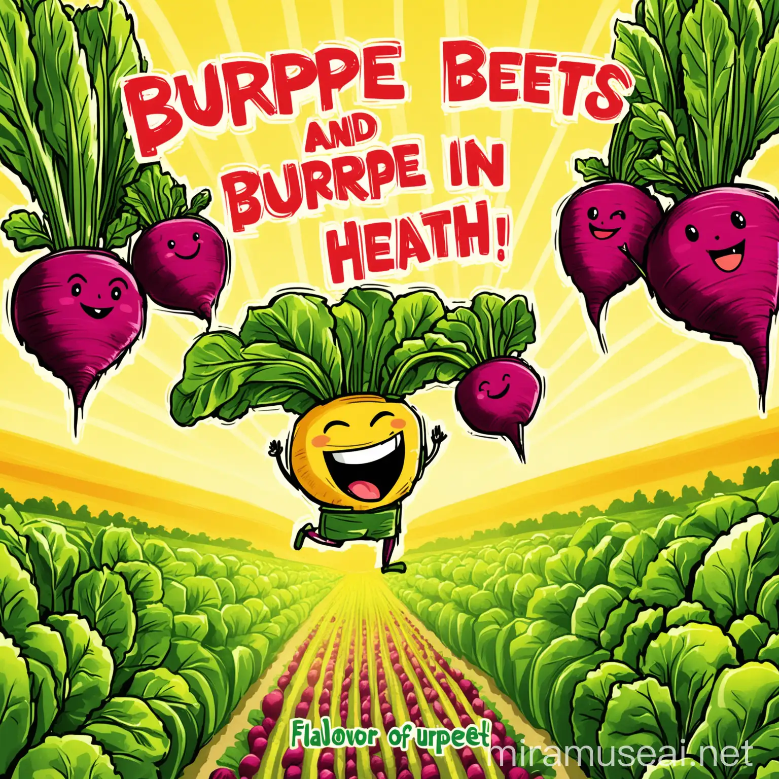 Vibrant Yellow Burpee Beets Field Fun and Flavor in Every Bite
