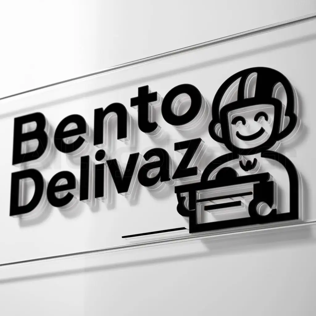 a logo design,with the text "Bento Delivaz", main symbol:Delivery boy,Moderate,clear background