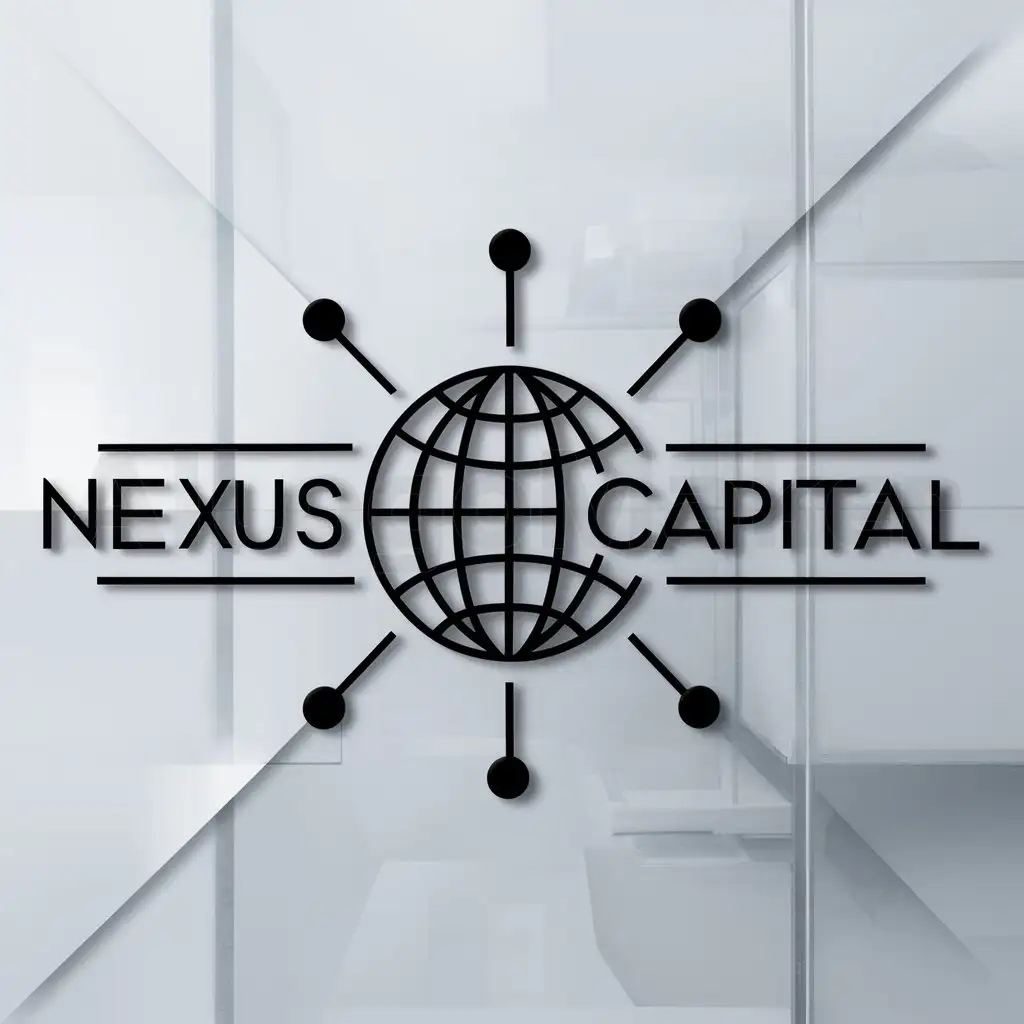 a logo design,with the text "Nexus Capital", main symbol:hi world,Minimalistic,be used in Finance industry,clear background
