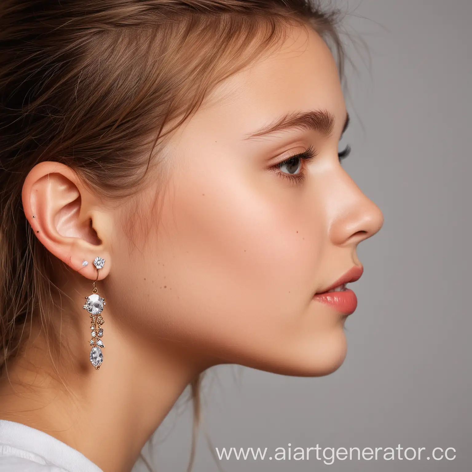 Profile-Portrait-of-a-Girl-with-Elegant-Earrings