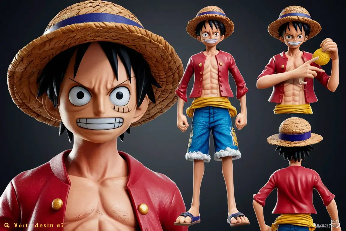 Resolute-One-Piece-Q-Version-Luffy-Design-in-HighQuality-Resin-Material