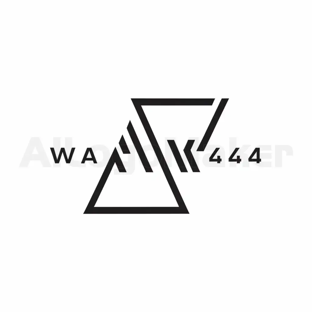a logo design,with the text "WALKER444", main symbol:typography,Minimalistic,be used in graphic designer industry,clear background