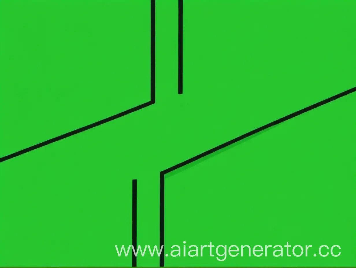 Сгенерируй задний фон презентации из двух цветов - зелёного и чёрного, чтобы в середине было свободное пространство, 2 линии