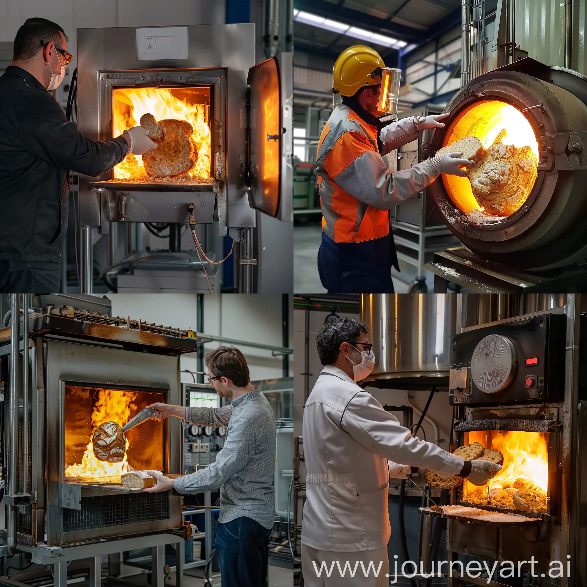 Operator-Removing-Bread-from-Pyrolysis-Furnace