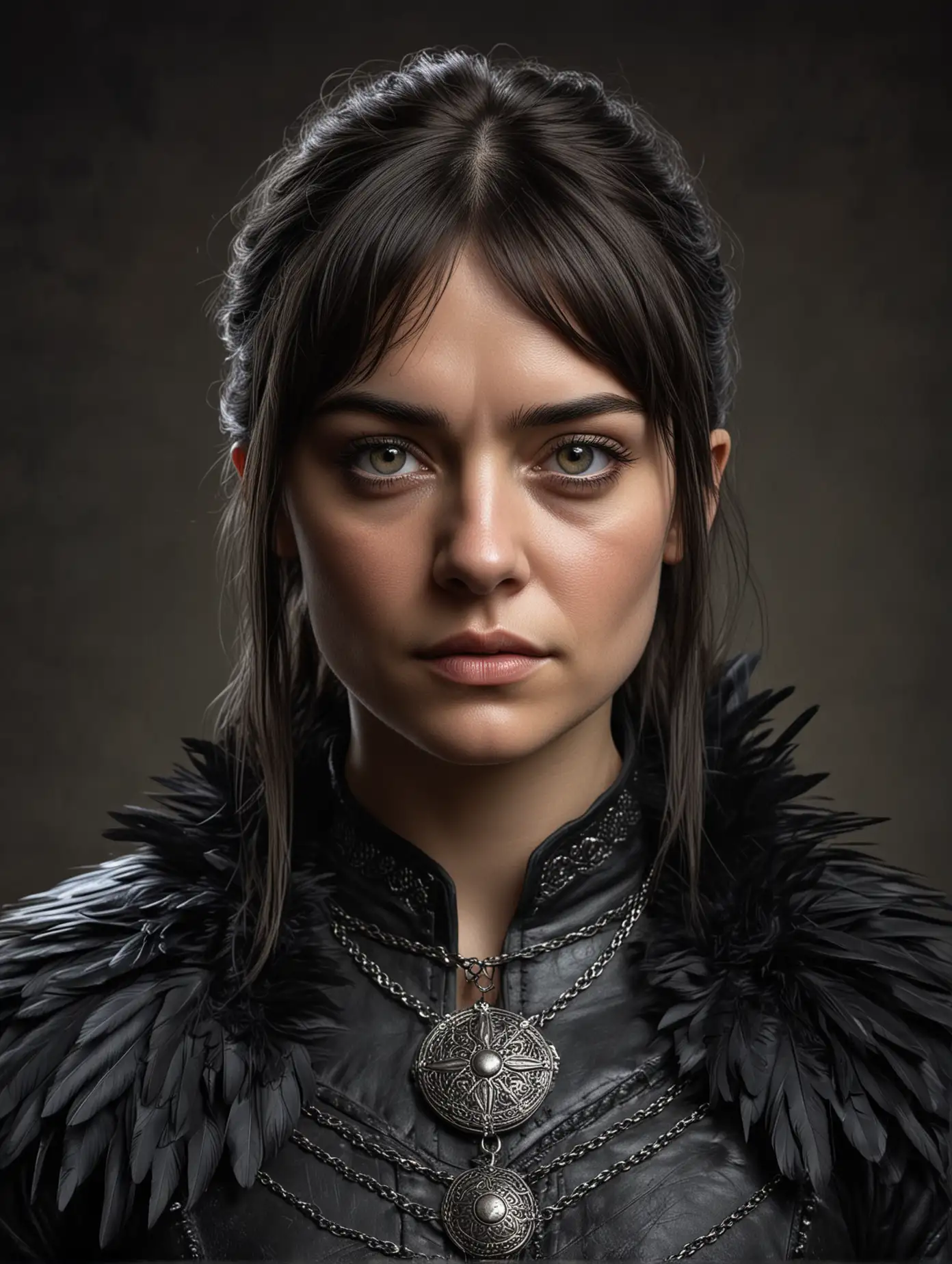 Hyperrealistic Portrait of Arya Stark from Game of Thrones