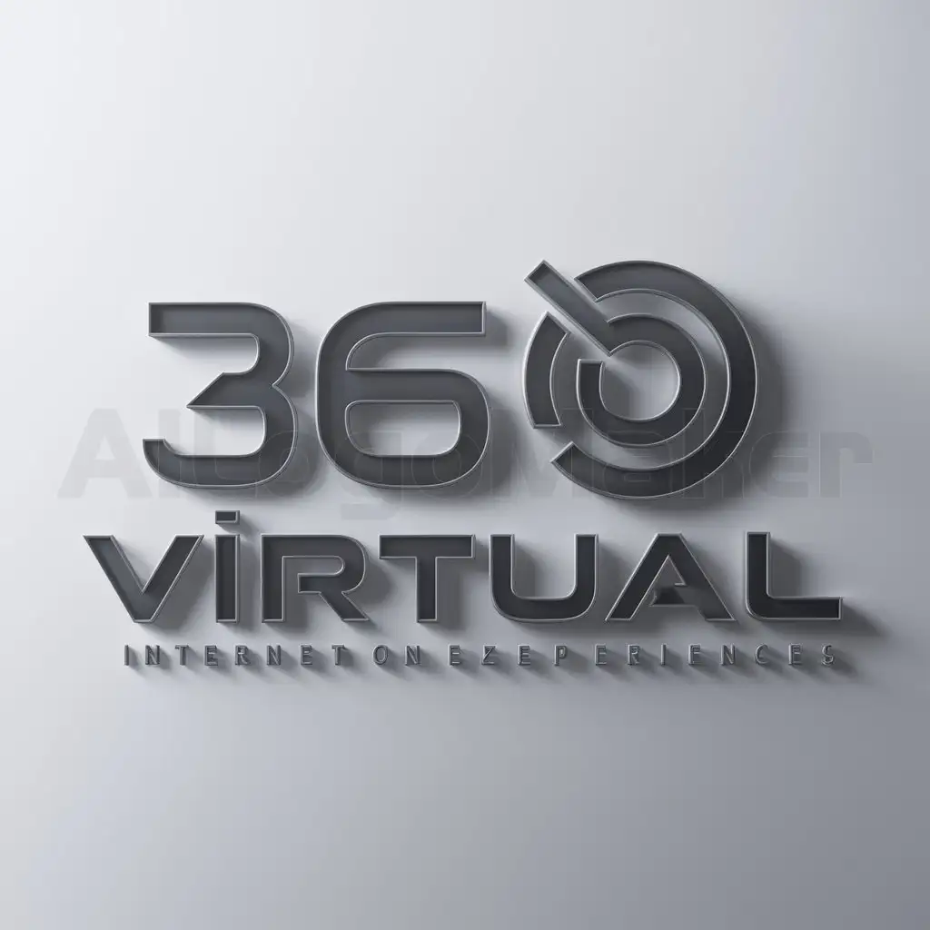 a logo design,with the text "360  Virtual", main symbol:360,Moderate,be used in Internet industry,clear background