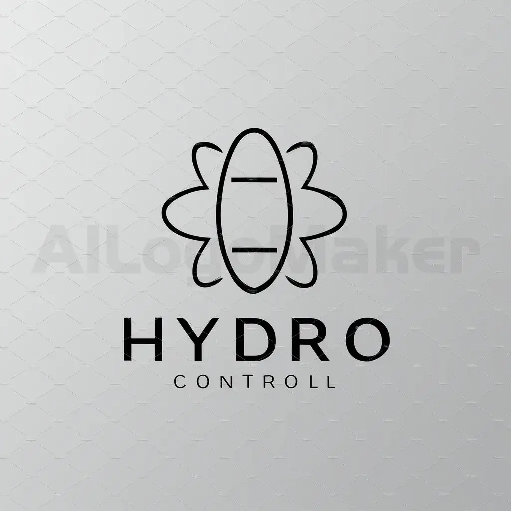 a logo design,with the text "Hydro Controll", main symbol:Hydrogene,Moderate,be used in Mobile Application industry,clear background
