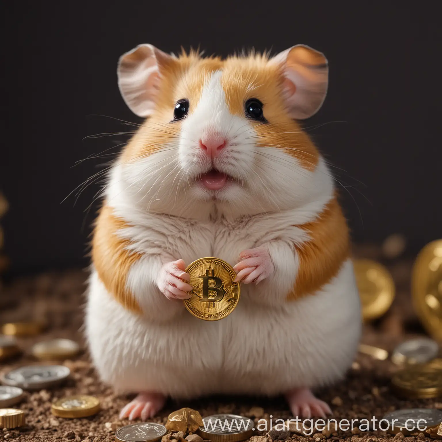 Enthusiastic-Hamster-Crypto-Investor-with-Laptop-and-Coins