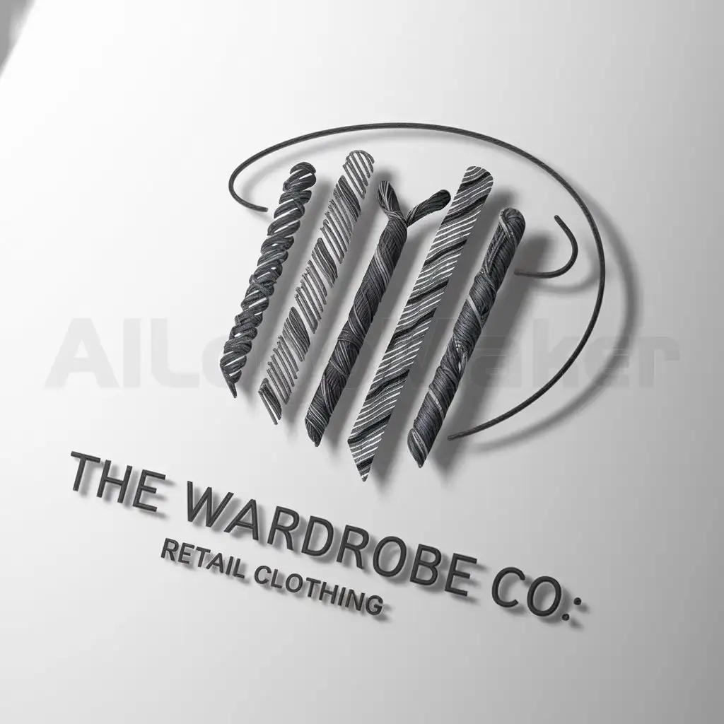 a logo design,with the text "The wardrobe Co", main symbol:Clothes,complex,be used in Retail industry,clear background