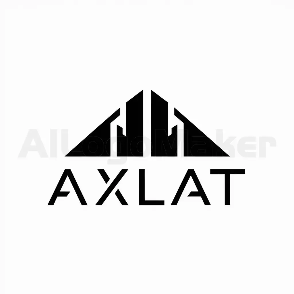 a logo design,with the text "AXLAT", main symbol:AXLAT,Minimalistic,be used in Construction industry,clear background