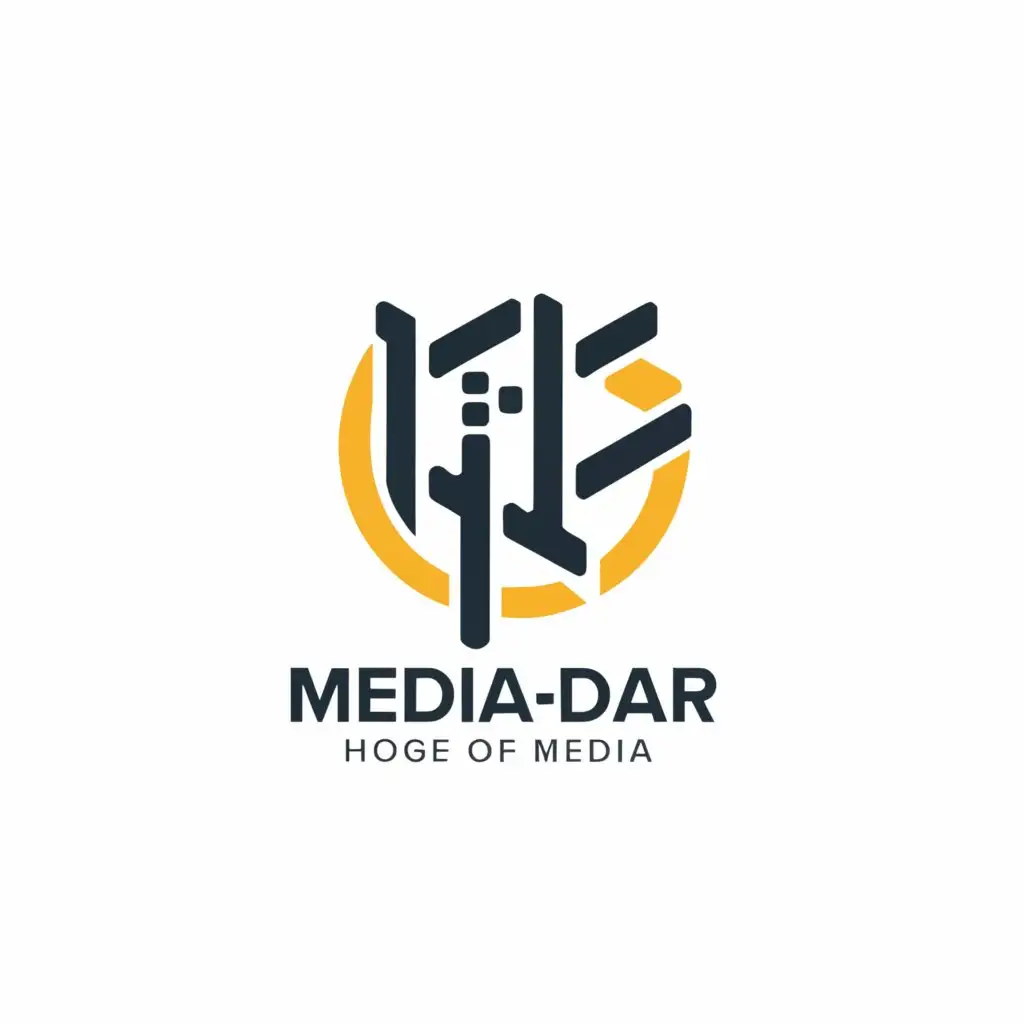 a logo design,with the text "Media Dar    ميديا دار", main symbol:"simple logo "Media Dar    ميديا دار",  and appealing logo for a Marketing Agency located in Saudi Arabia "Media Dar" Which means "House of Media" and its written in Arabic "ميديا دار". 

- Must be specifically for a Media/Marketing services.",Moderate,be used in Finance industry,clear background
