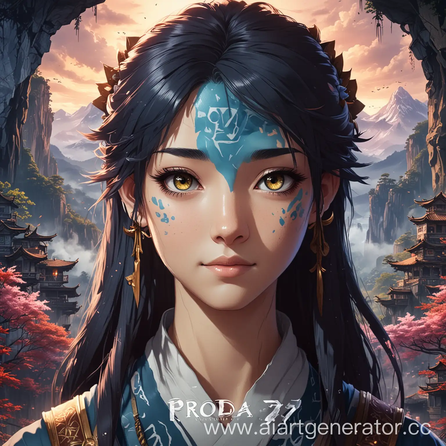 Anime-Style-Avatar-with-Proda77-Inscription-in-Beautiful-Background