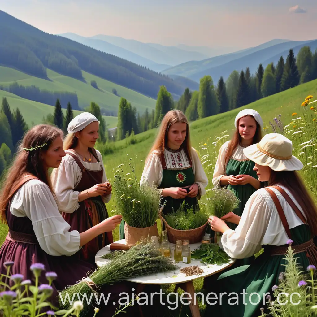 Carpathian-Mountain-Herbal-Gathering-Scene