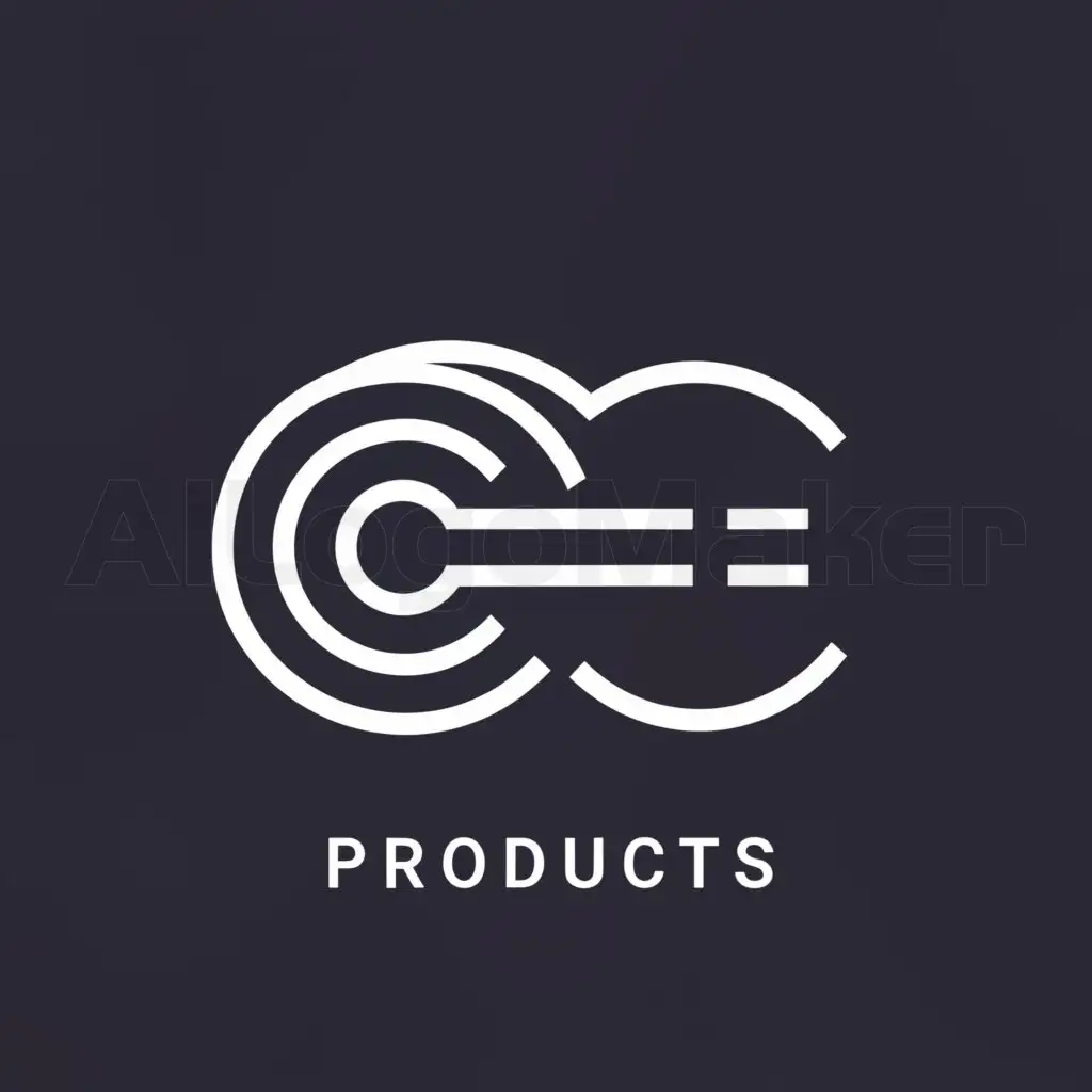 a logo design,with the text "CE Products", main symbol:CE ,Minimalistic,be used in Internet industry,clear background