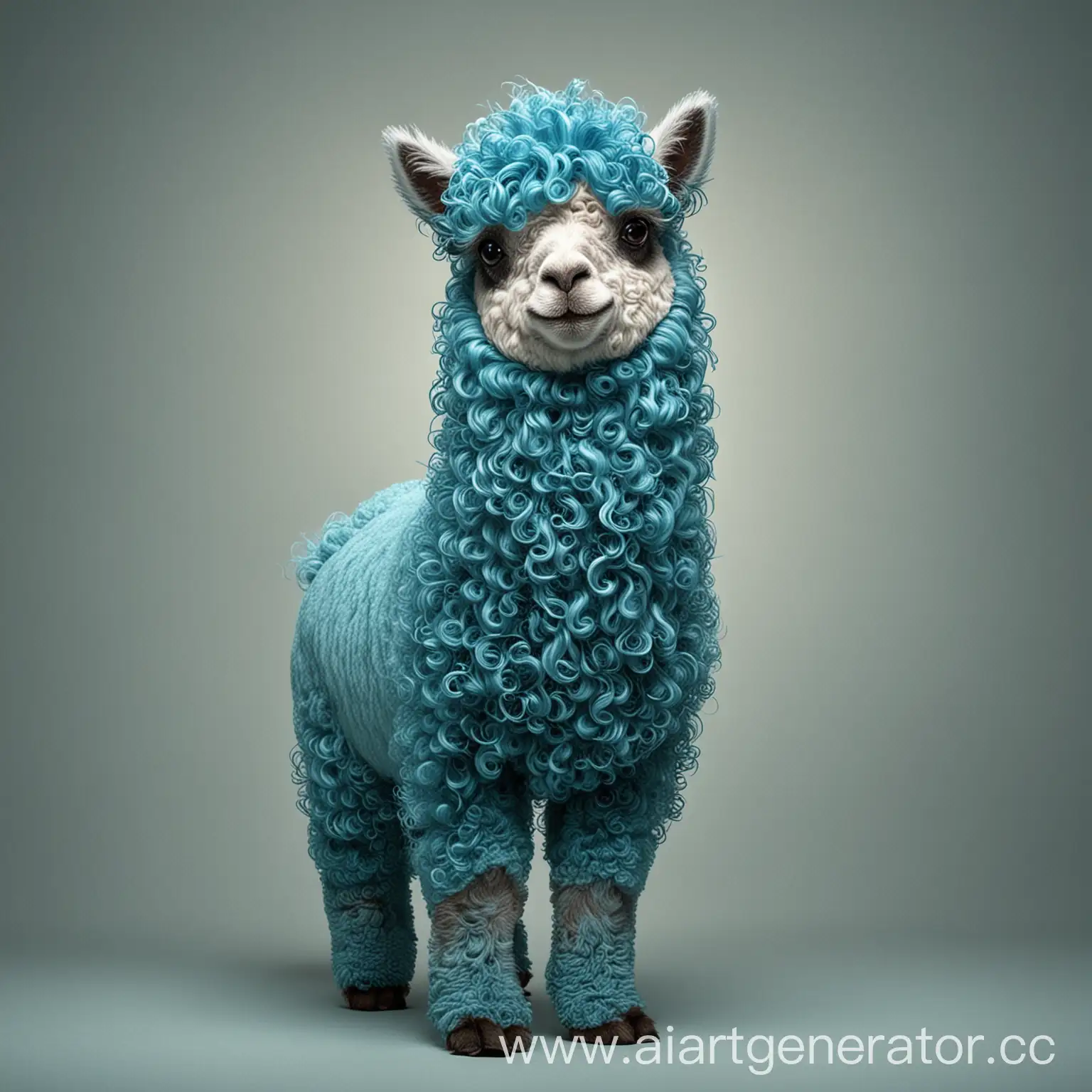 Curly-Blue-Llama-in-34-View