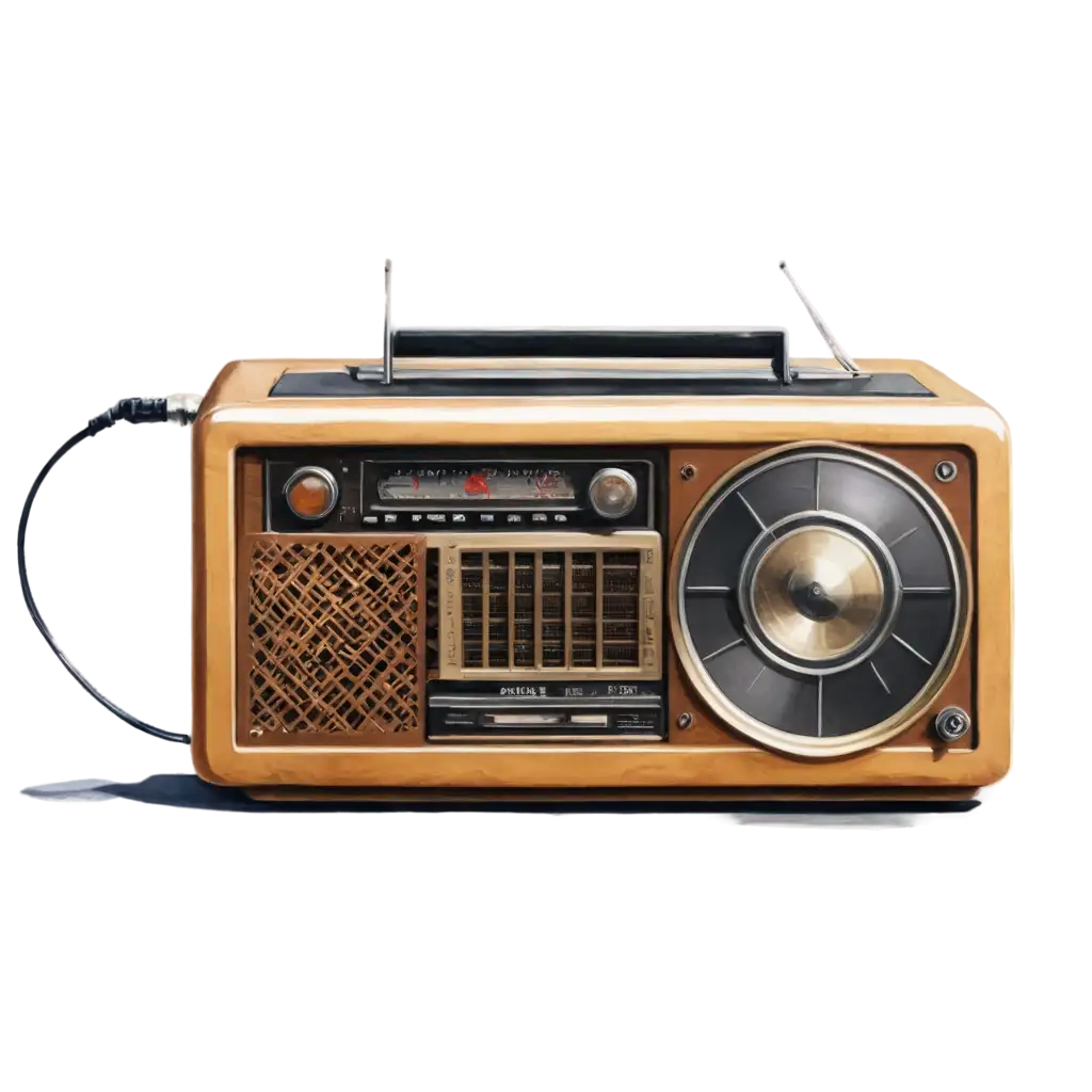 Vintage-70s-Radio-PNG-Nostalgic-Illustration-of-a-Retro-Music-Device