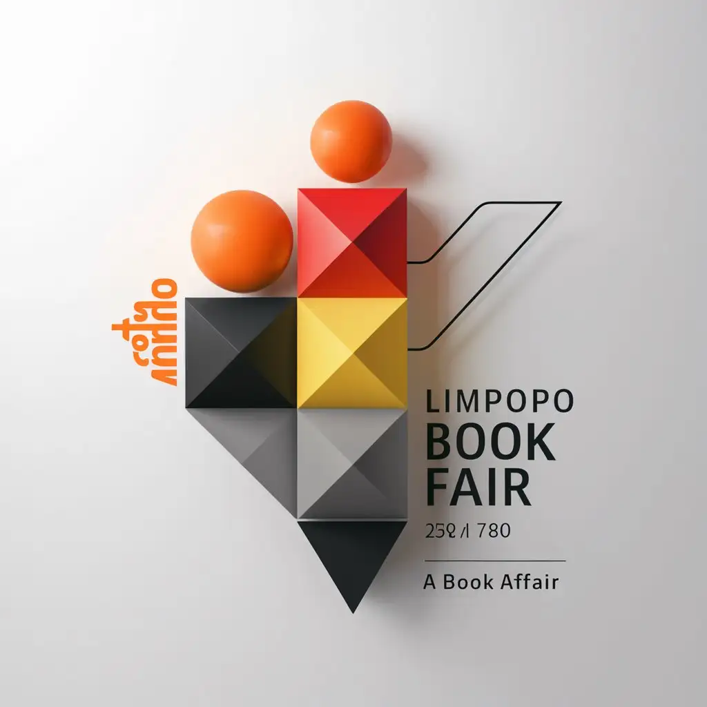 Minimalistic Logo for Limpopo Book Fair with A Book Affair Tagline