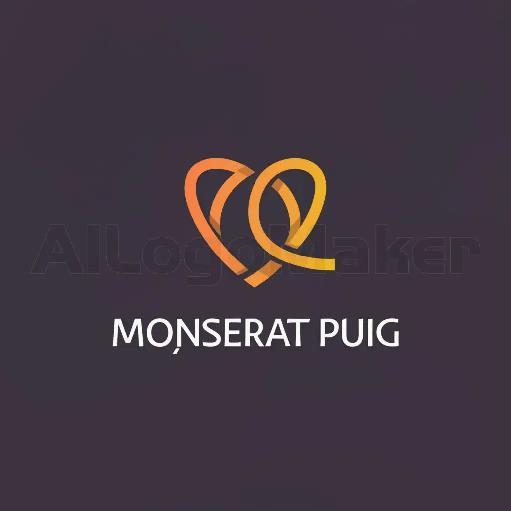 LOGO-Design-for-Montserrat-Puig-Minimalistic-Life-and-Alliance-Theme-for-Legal-Industry-on-Clear-Background