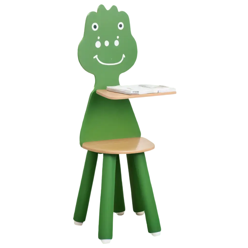 Kindergarten-Chair-in-Dinosaur-Shape-PNG-Image-Playful-and-Educational-Design