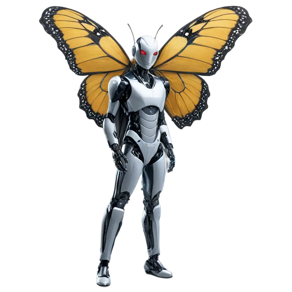 buterfly in robotic suit