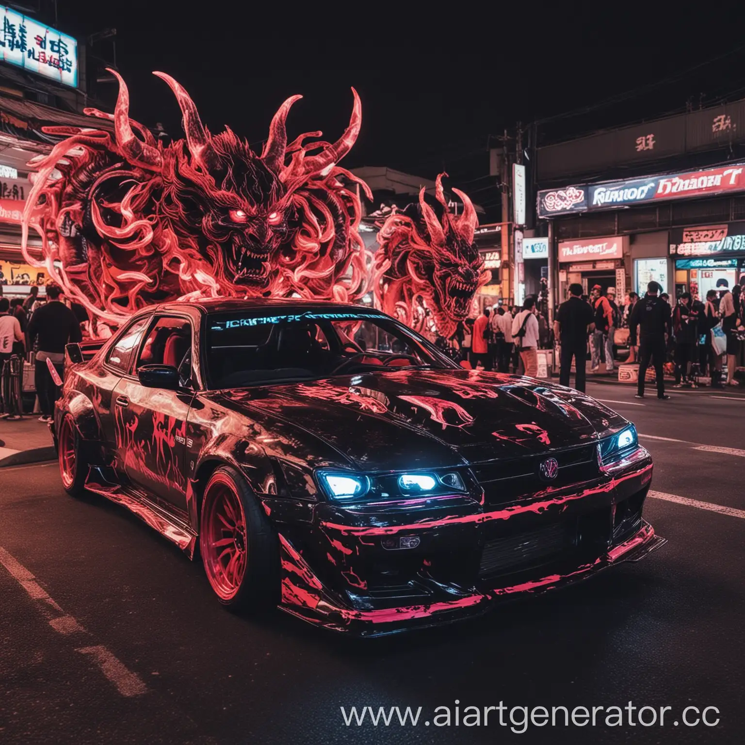 Neon-Drift-in-Japan-with-Demonic-Elements