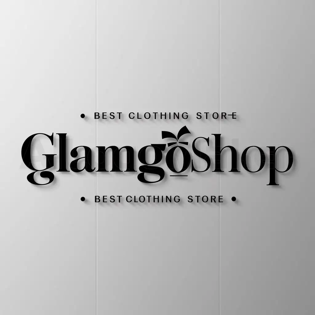 a logo design,with the text "Best clothing store", main symbol:GlamGoShop,Moderate,be used in clothes shop industry,clear background