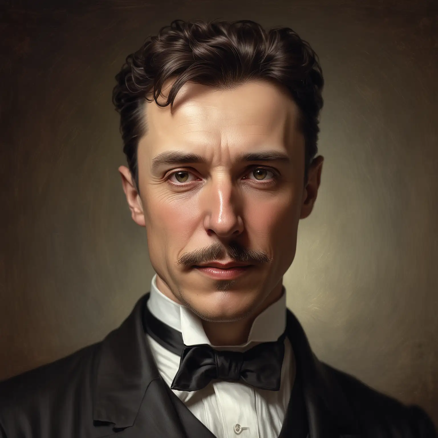 Realistic Portrait of Nikola Tesla at 40 Years Old | AI Image Generator