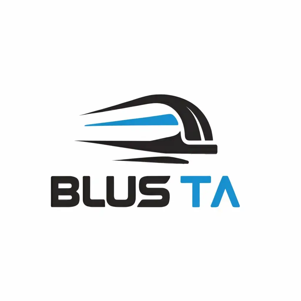 a logo design,with the text "Bus Ta", main symbol:Futuristic, elegant, Busy company,Minimalistic,be used in Travel industry,clear background