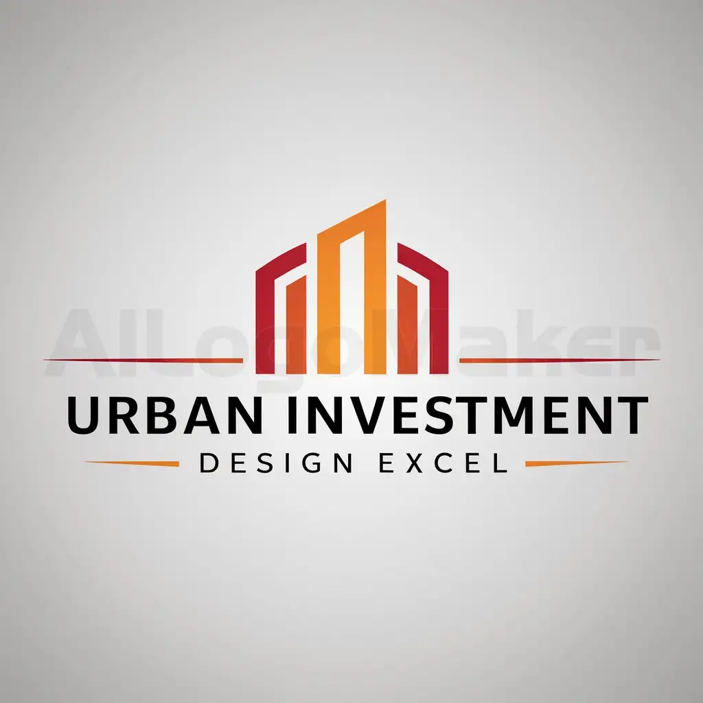 a logo design,with the text "urban investment design excel", main symbol:building,Minimalistic,clear background
