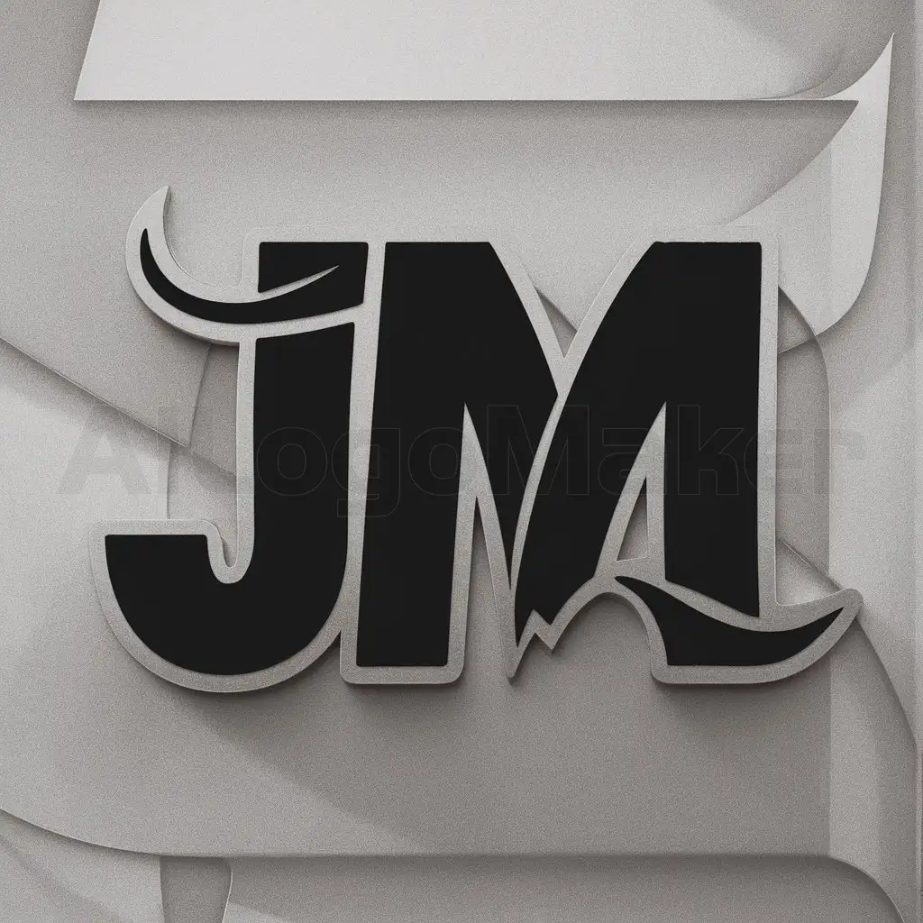 a logo design,with the text "JM", main symbol:create a logo type urban with the initials JM in a fresh way and its urban touch,Moderate,clear background