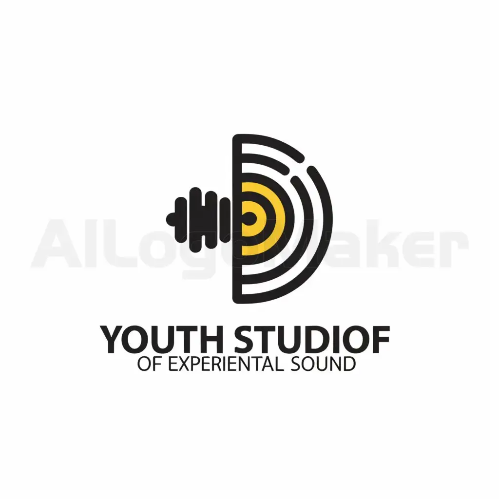 a logo design,with the text "youth studio of experimental sound", main symbol:Sound,Minimalistic,be used in Entertainment industry,clear background