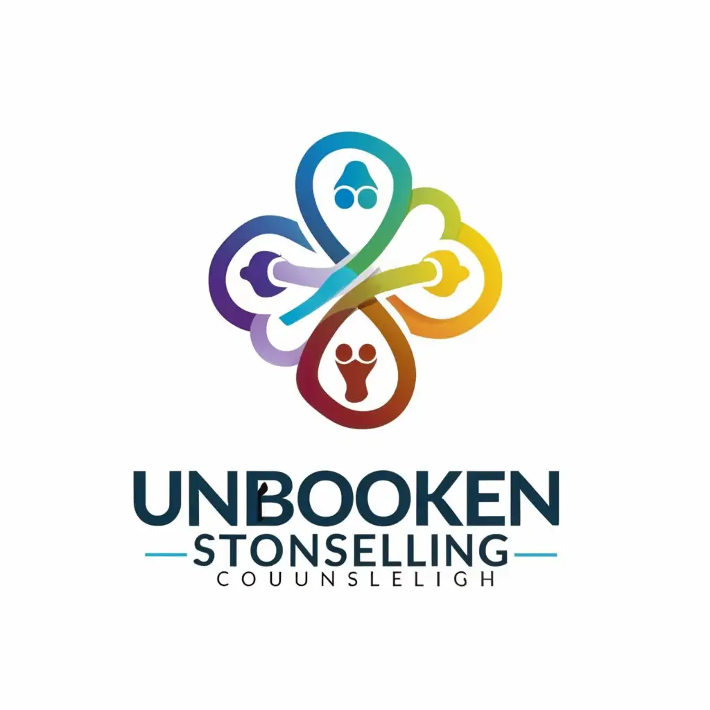 a logo design,with the text "Unbroken Strength Counselling Services", main symbol:chain,Moderate,be used in Others industry,clear background
