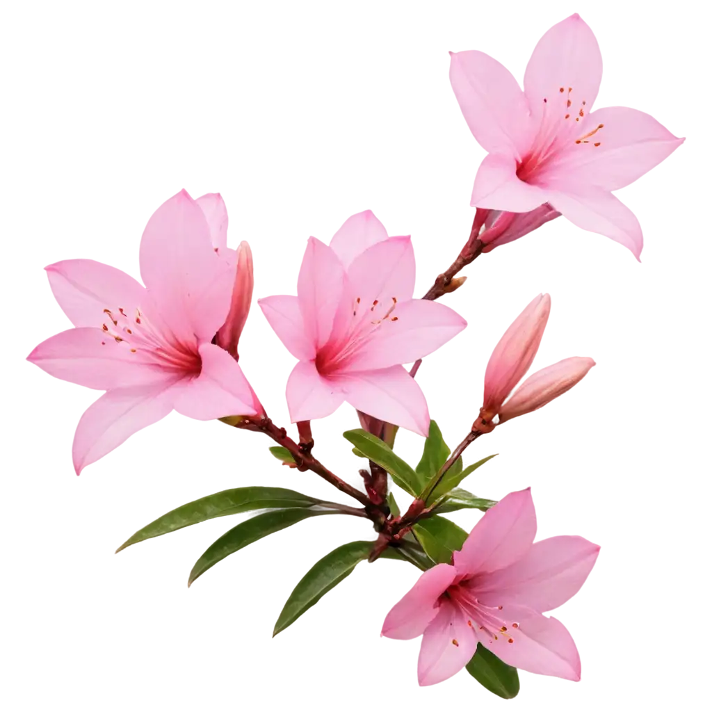 Exquisite-CloseUp-PNG-Image-of-a-Charming-Azalea-Flower-Enhance-Your-Content-with-Stunning-Clarity