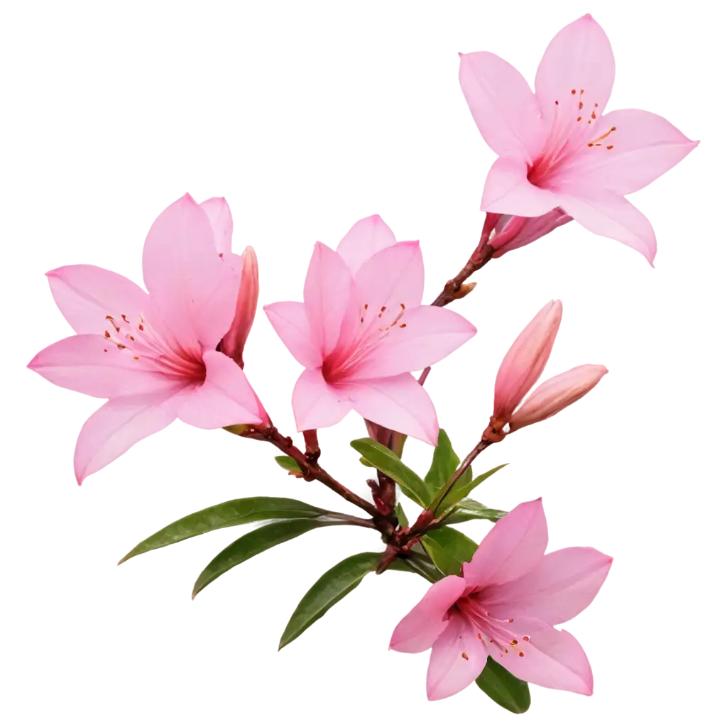 close up of beautiful charming azalea flower