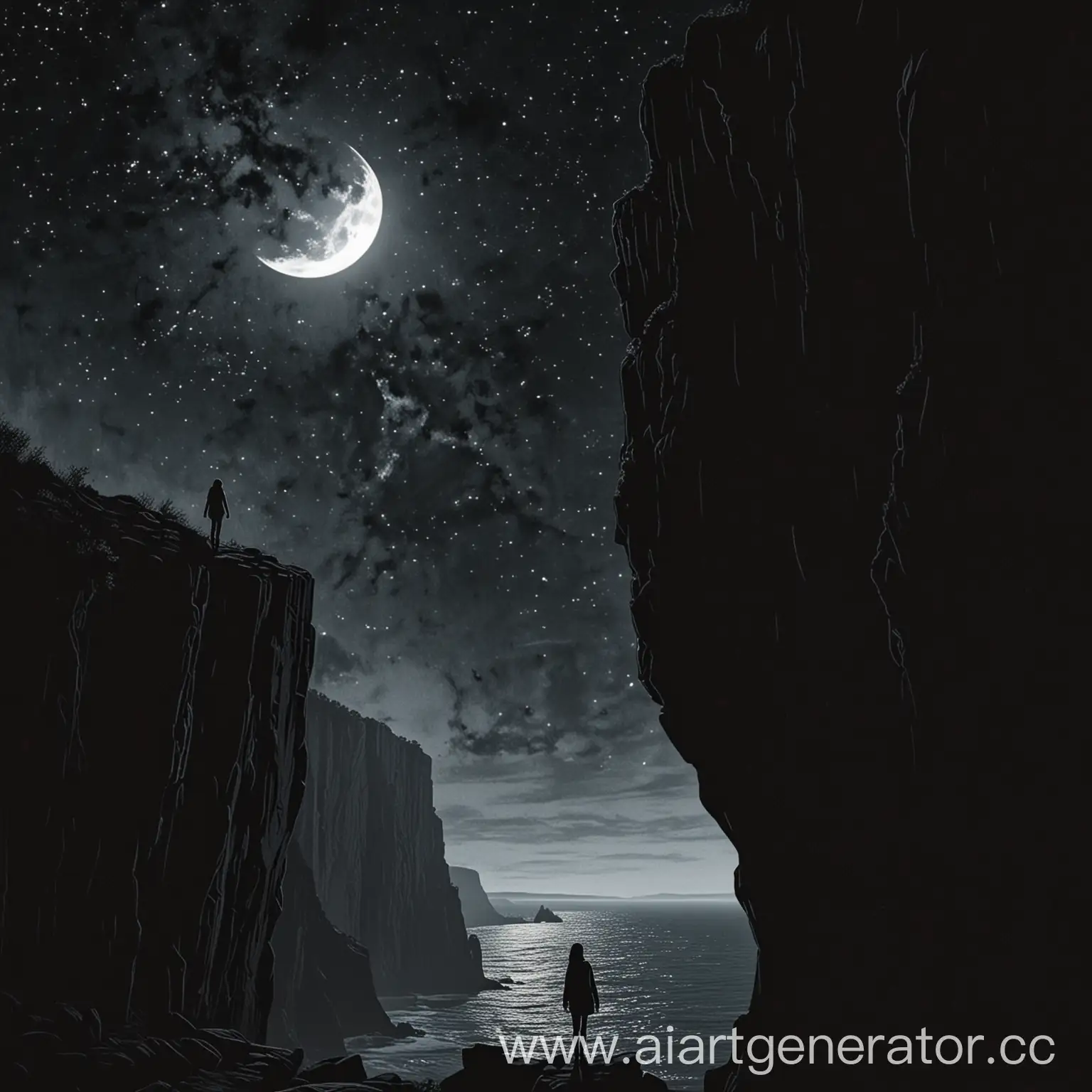 Starlit-Cliff-Romantic-Silhouettes-under-Crescent-Moon