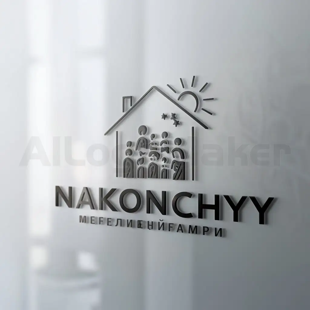 a logo design,with the text "Nakonchnyy", main symbol:family,Moderate,clear background