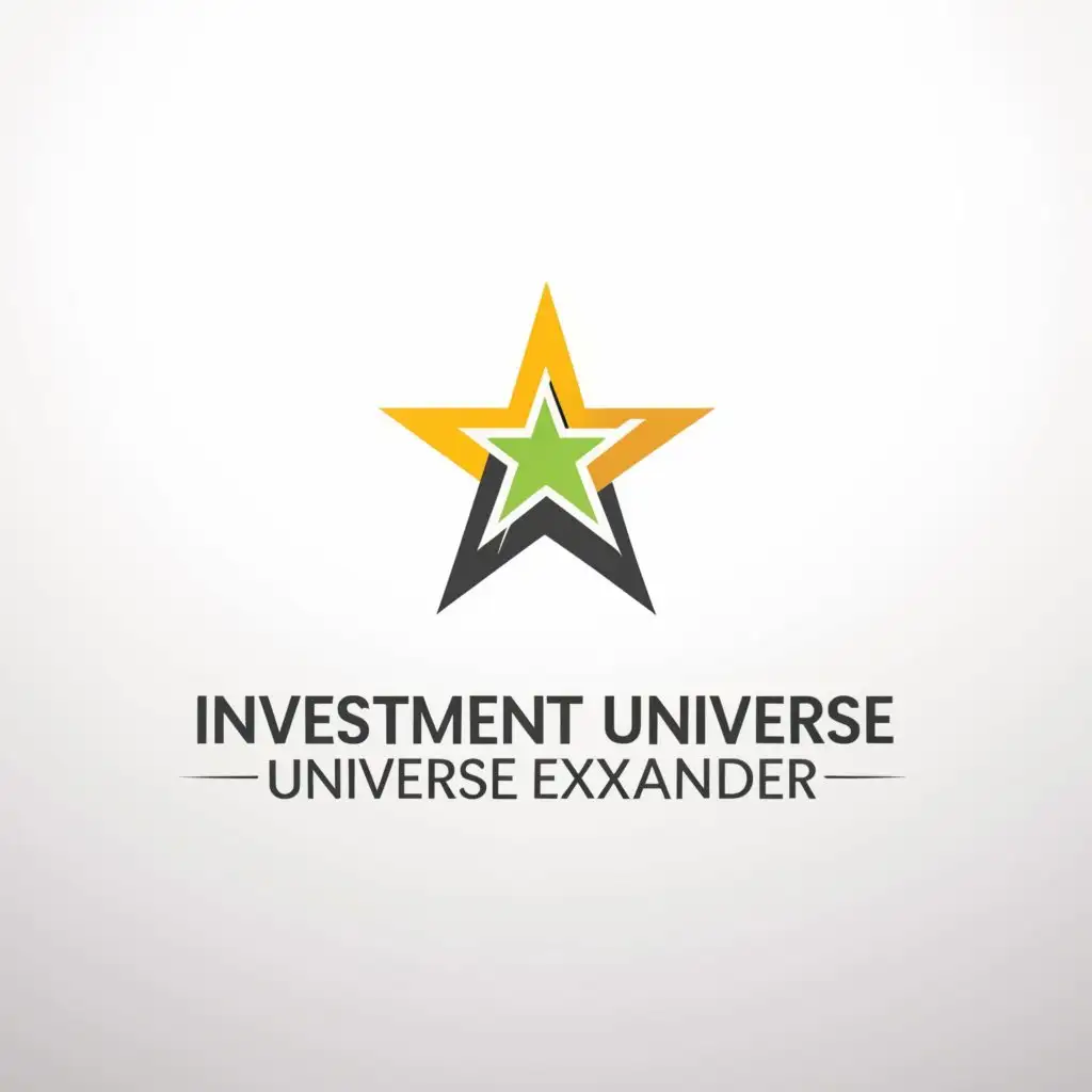 a logo design,with the text "investment universe Expander 1", main symbol:star,Moderate,be used in Finance industry,clear background