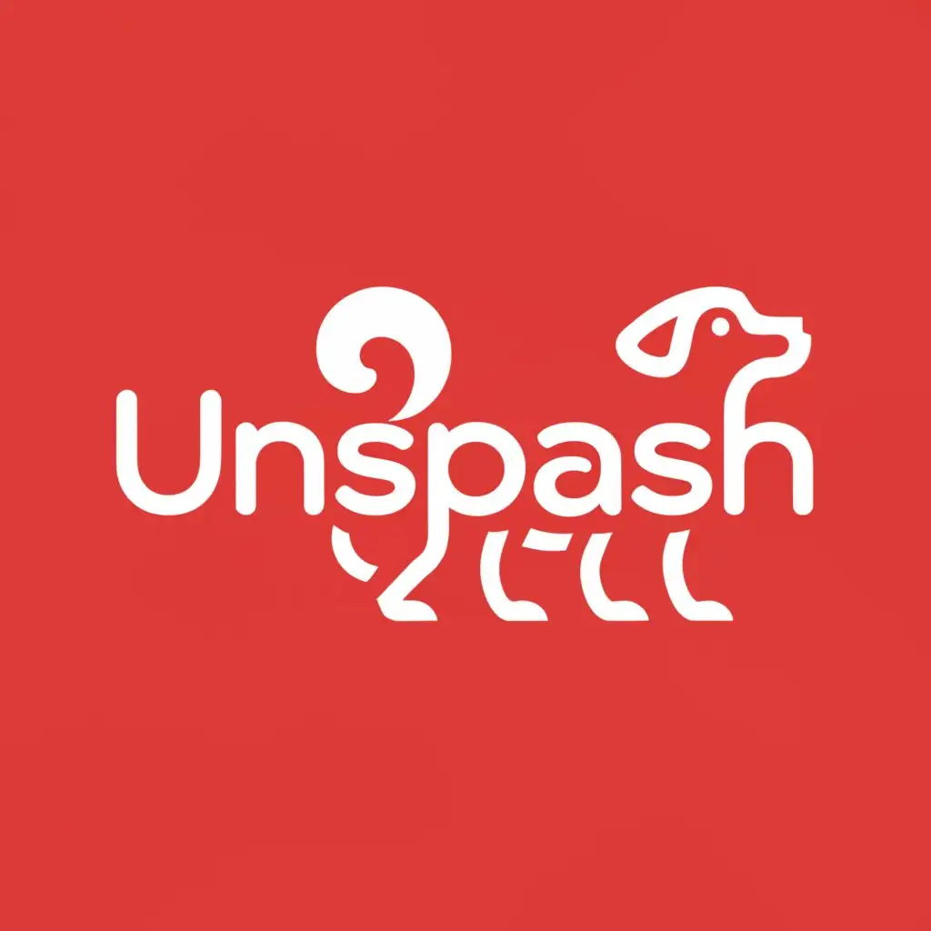 a logo design,with the text 'unsplash', main symbol:pets,Moderate, be used in Animals Pets industry, clear background