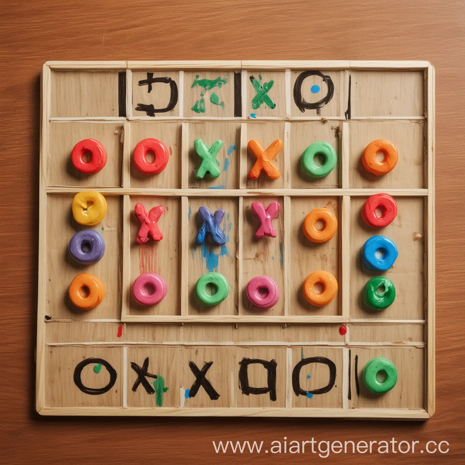 Colorful-TicTacToe-Game-Board-with-X-and-O-Symbols-in-Attractive-Palette