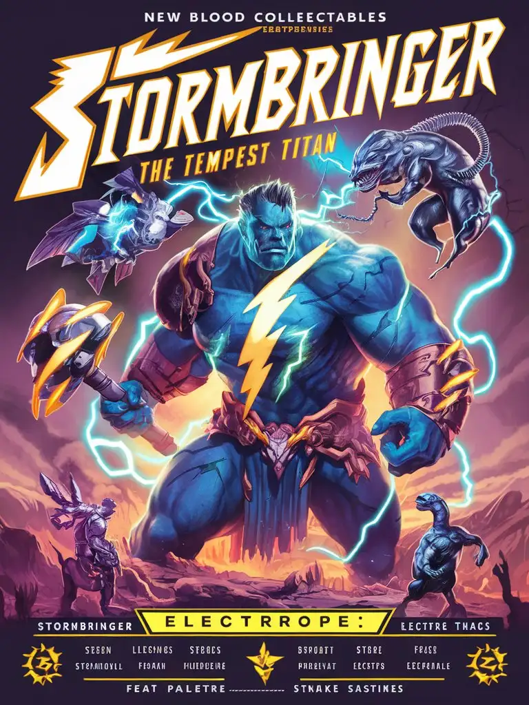 Epic-Battle-Stormbringer-vs-Electrope-New-Blood-Collectables-8k-Card-Illustration