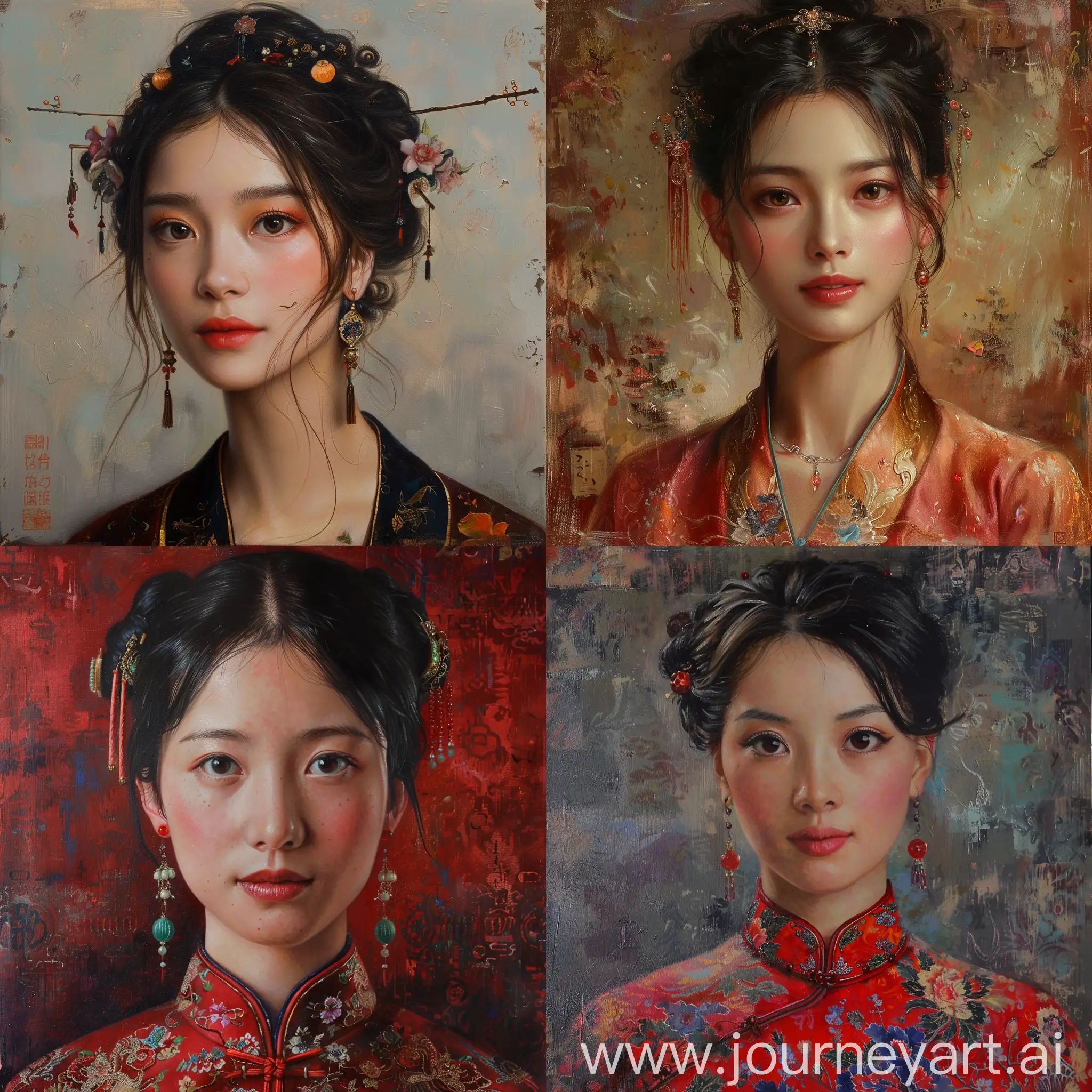 Chinese-Lady-Portrait-in-Traditional-Attire-and-Jewelry